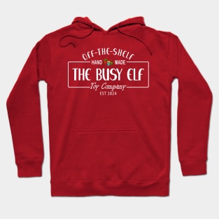 The Busy Elf Toy Company, est 1824. Off the shelf, hand made Hoodie